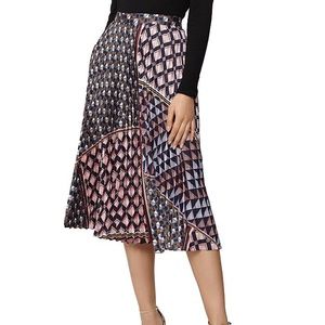 Reiss Leah midi geo skirt size 2